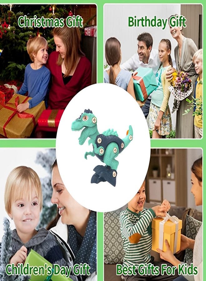 FUN FRY Stem Diy Dinosaur Toys For Kids 3-5, Building Toys, Stem Learning Educational Toy, Toddlers Diy Take Apart Toys, Assembling Toy, Wild Animals Toys, Educational Puzzle Toy (Dinosaur),Blue - Image 3
